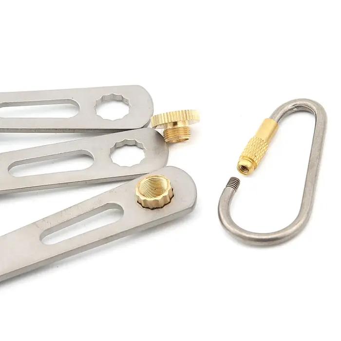 Pamono-Ensemble de cuisine en titane, couteau, fourchette, cuillère, portable, ultraléger, pique-niq