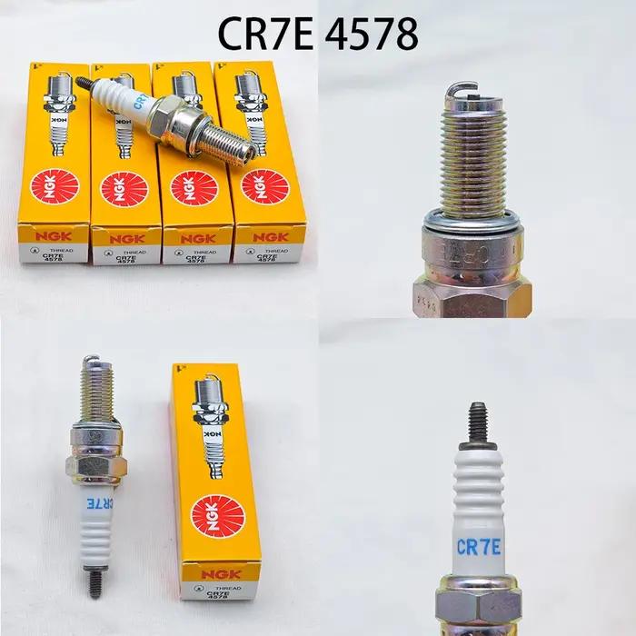 Bougie d'allumage NGK originale pour moto, 4 pièces, CR6E CR7E CR8E CR9E pour certains modèles de CB