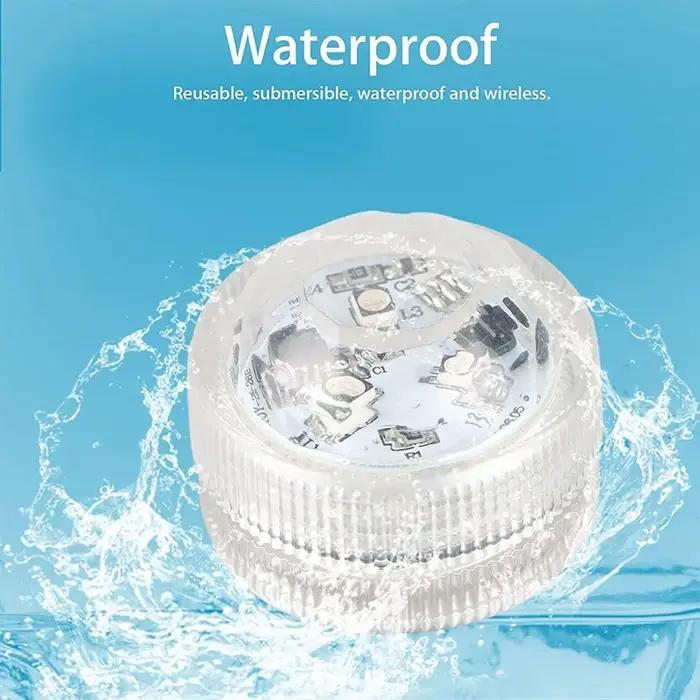 SubSN-Lumières LED RVB étanches, lumière sous-marine pour mariage, chauffe-plat, bain à remous, sécu