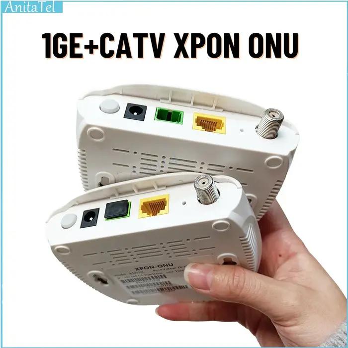 Équipement XPON + CATV ONU, transmission de fibre FTTH vers modem RF, prise en charge de plusieurs m