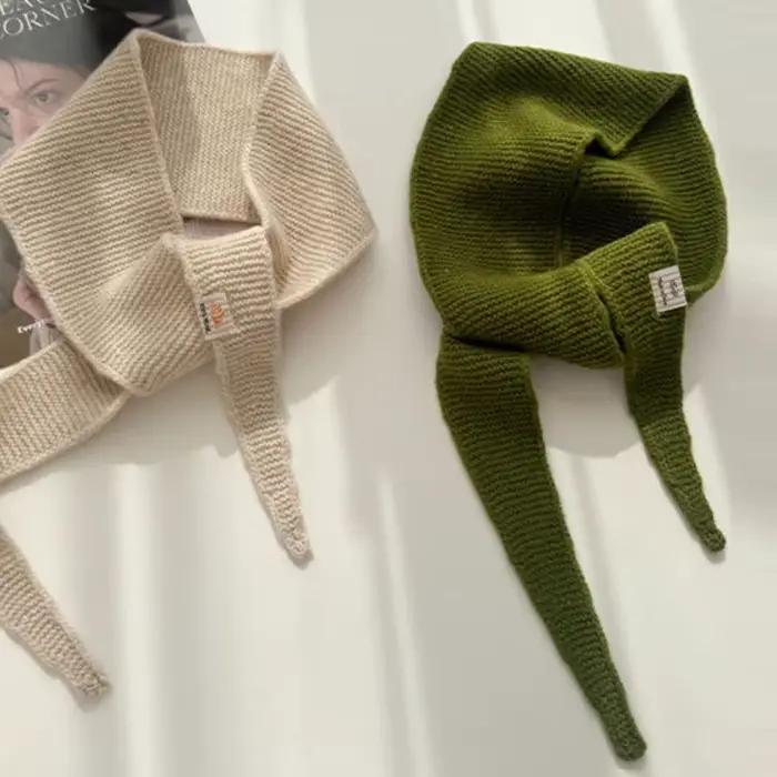 Vintage laine silencieux à la mode polyvalent triangulaire écharpe femmes écharpe hiver écharpe pour