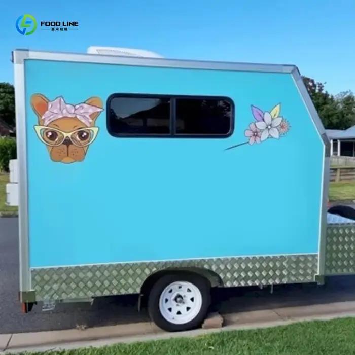 Remorque pour animaux de compagnie personnalisée de haute qualité, remorque mobile pour le lavage de