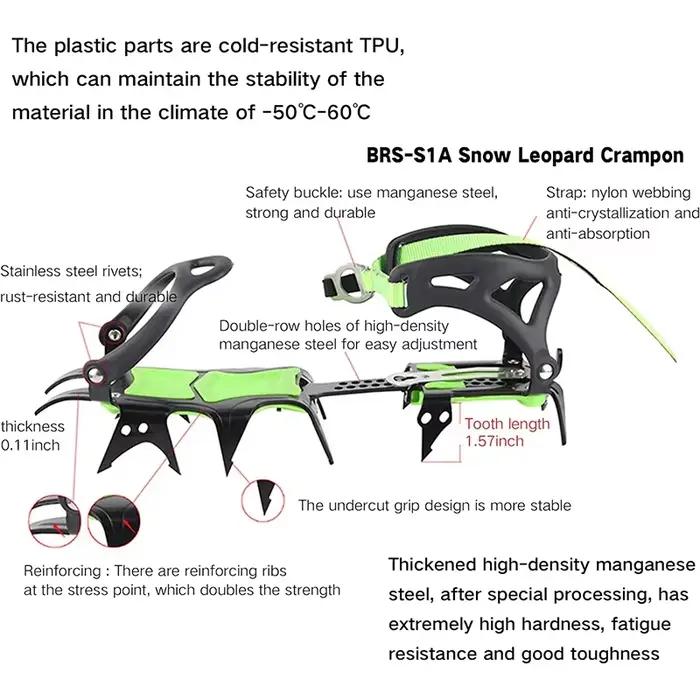 BRS 14 dents griffes Crampons chaussures
