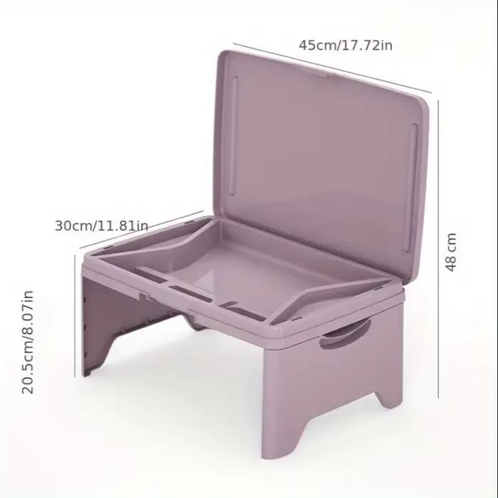 Bureau Pliant Robuste et Durable avec Espace de Rangement Supplémentaire et Ders Synchronisés, Burea