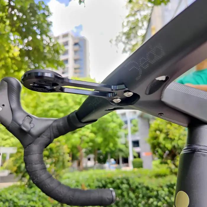 Support de montage combiné Gopro pour vélo avant, pour Garmin Wahoo Bryton Stages Campatible avec gu