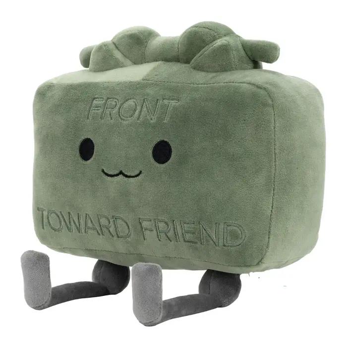 Poupée en peluche Claymore de 20CM, poupée carrée verte Kawaii, accessoires d'oreiller, modèle de Co