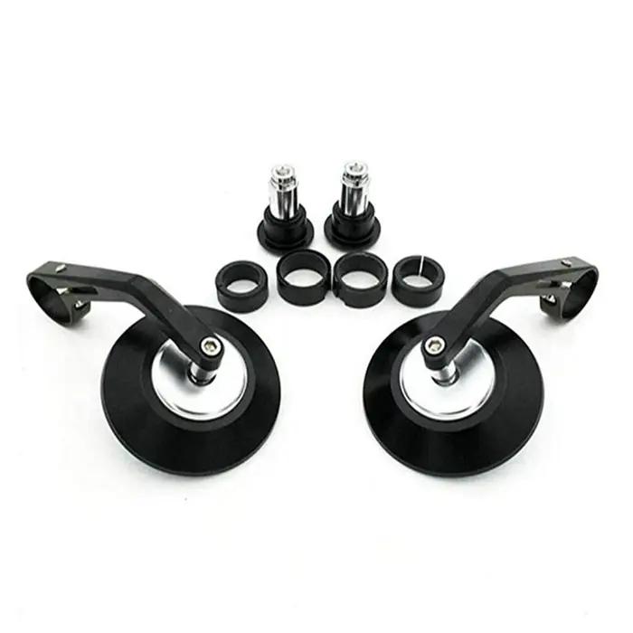 Rétroviseur de moto rond 7/8" CNC, pièces Cafe Racer, rétroviseur latéral de moto, rétroviseur de gu