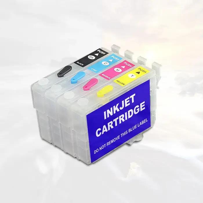 Cartouche d'encre rechargeable Vilaxh T0711 pour Epson T0711 Stylus D78 D92 DX7000F DX5000 DX4050 DX4000 DX4400 DX4450 DX5050 DX6000