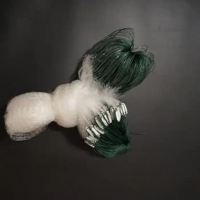 Filet de pêche en nylon à mailles fines, piège à poissons, filet de palangrier monofilament à trois