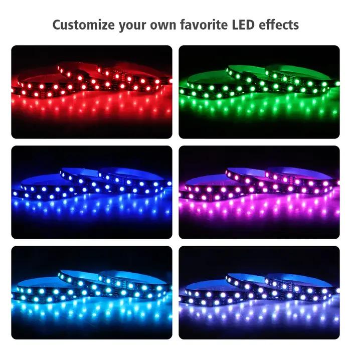 Bande lumineuse Led RGB pour PC de jeu, 12V, 4 broches, 5050 RGB, pour Aura Sync MSI Mystic Light, c