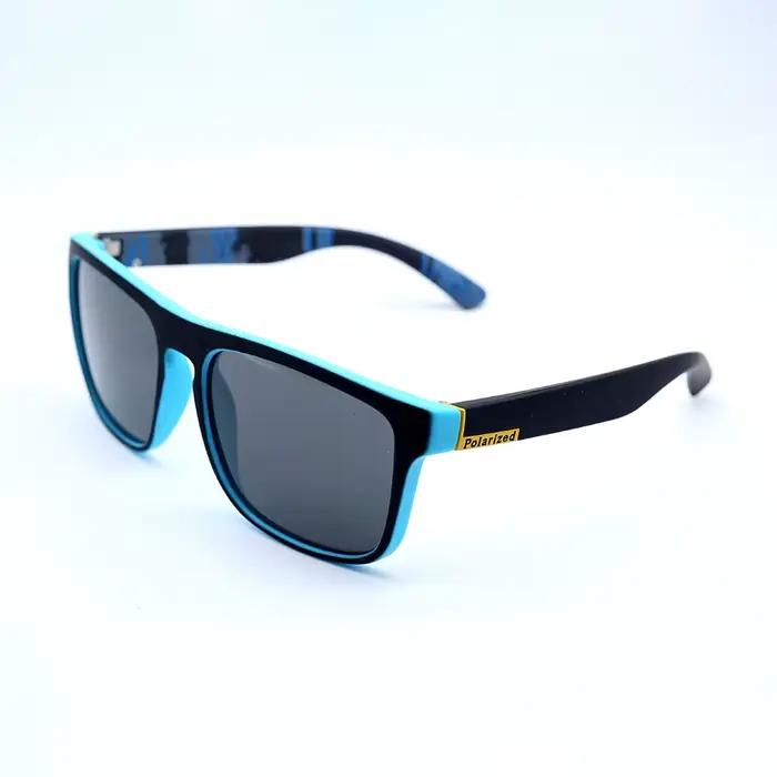 Lunettes de sport polarisées UV400 monture carrée métal personnalisables homme femme