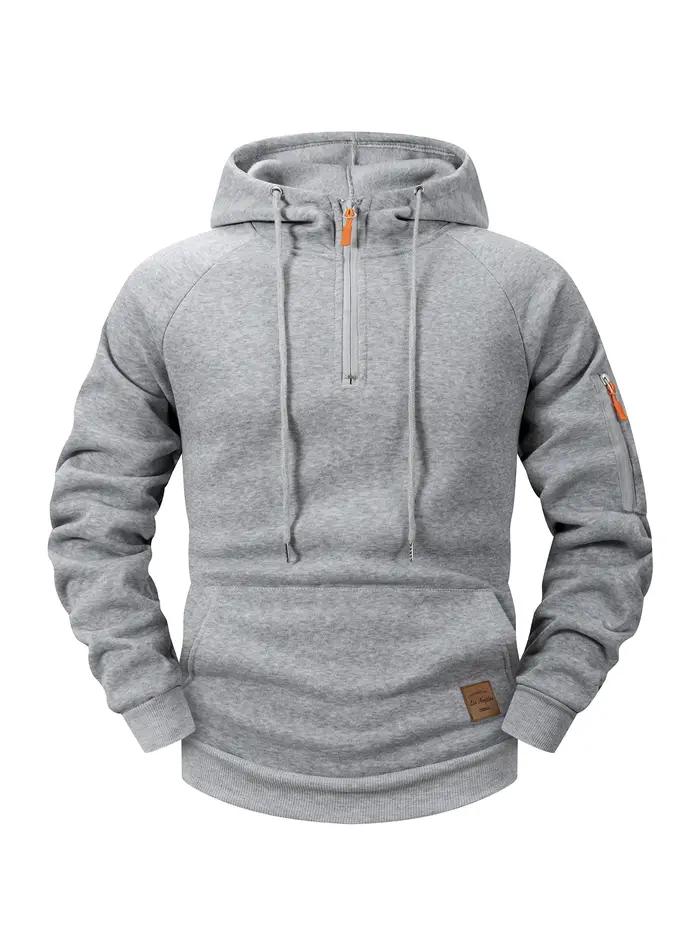 Sweat à capuche pour hommes, mode sport décontractée, rétro Harajuku, manches longues, fermeture écl