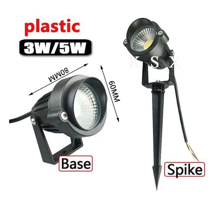 3W 5W 10W extérieur jardin paysage lumière AC220V 110V DC12V LED pelouse lampe COB éclairage étanche