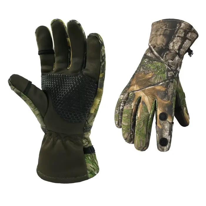 Gants de chasse bioniques camouflage polaire pour automne et hiver - Imperméables, chauds et antidérapants