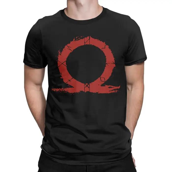 T-Shirt God of War Runes pour hommes coton 100% col rond design exclusif symboles nordiques printemps été occassions spéciales randonnées soirées entre amis