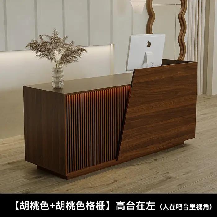 Comptoir de réception professionnel personnalisé, bureau de réception de Style Design Simple, rangement créatif, mobilier de bureau Theke Empfang