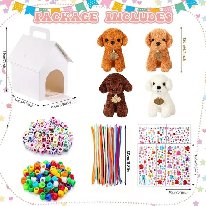 8-24 Kits DIY Adopt A Puppy pour la création de chiens en peluche