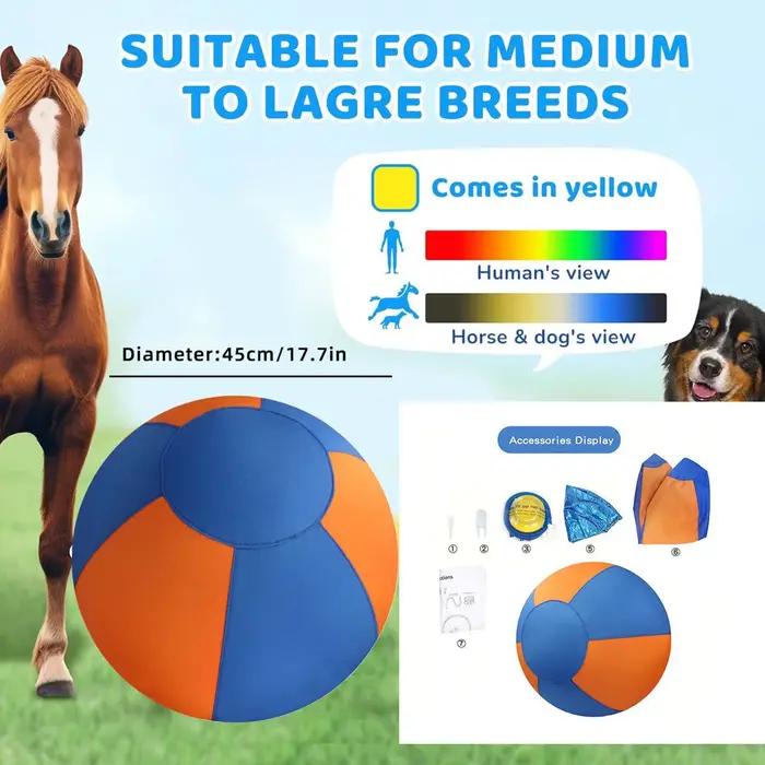 Ballon de dressage pour chiens avec housse de protection et pompe