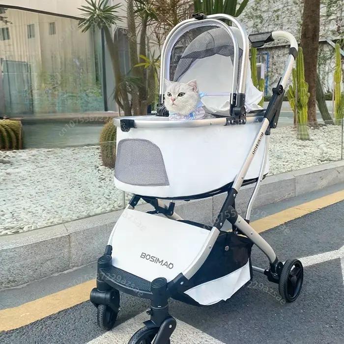 Poussette de voyage légère pour animaux de compagnie