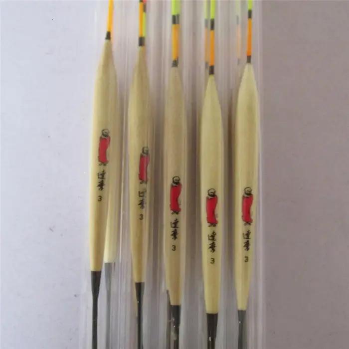 5 pièces/lot flotteurs de pêche bois Balsa flotteur