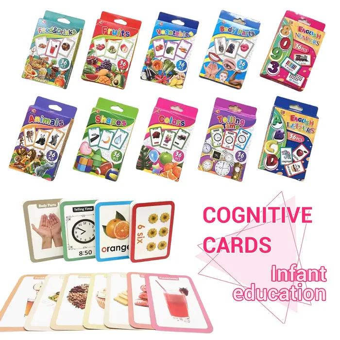 Cartes flash avec lettres animales, ressources éducatives préscolaires pour apprendre les nombres, les couleurs, les formes et des cadeaux éducatifs amusants