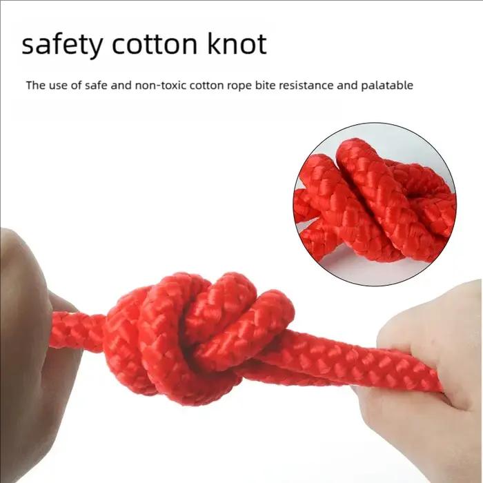 Balle sur corde pour chien, jouet résistant aux morsures, balle interactive pour chien avec corde, lanceurs de balle d'entraînement, jouet à mâcher grinçant pour