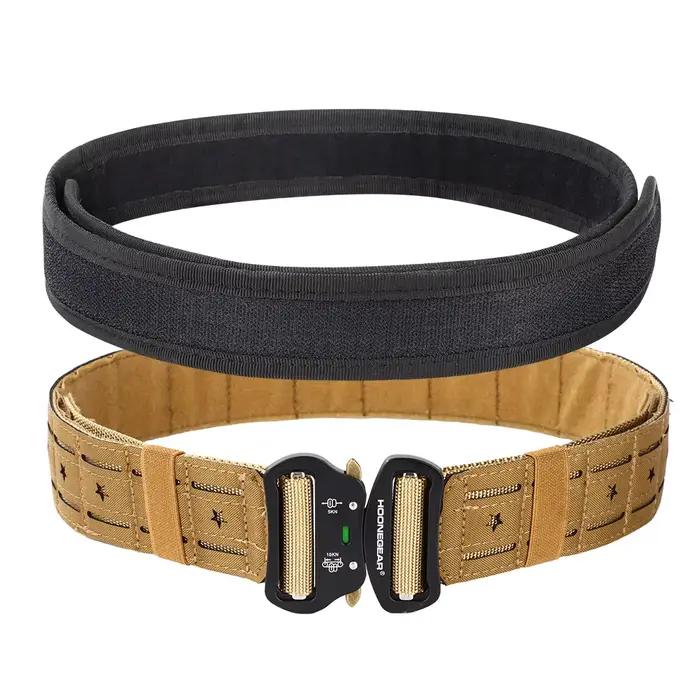 Ceinture tactique 2 pouces Quick Release MOLLE pour chasse et airsoft - Boucle combat durable