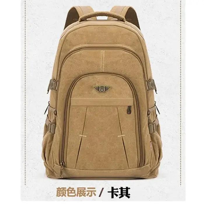 70L toile épaisse Camping sac à dos grande capacité étanche en plein air Trekking voyage escalade sac bagages sac