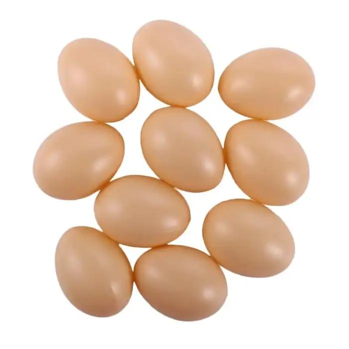 Œufs de canard et de cane artificiels, lot de 10 pièces, pour simulation, fournitures de fête, élevage de volailles, œufs de Pâques, œufs factices, œufs artificiels, éducatifs