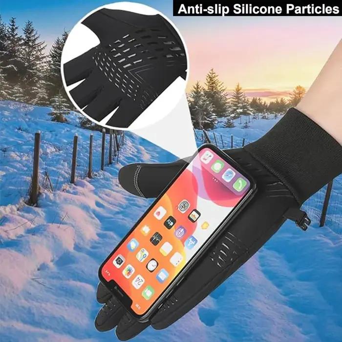 Gants de chasse chauffants hiver tactiles homme femme - Gants fins polaire anti-dérapage pour chasse