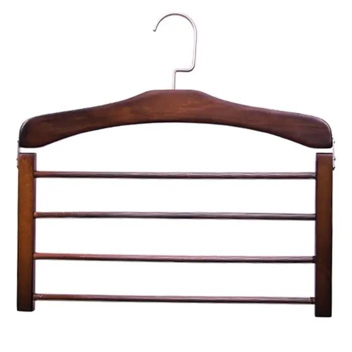 Étendoir à vêtements en bois massif vert multifonction pour garde-robe et rangement de vêtements et serviettes occasions spéciales et quotidiennes