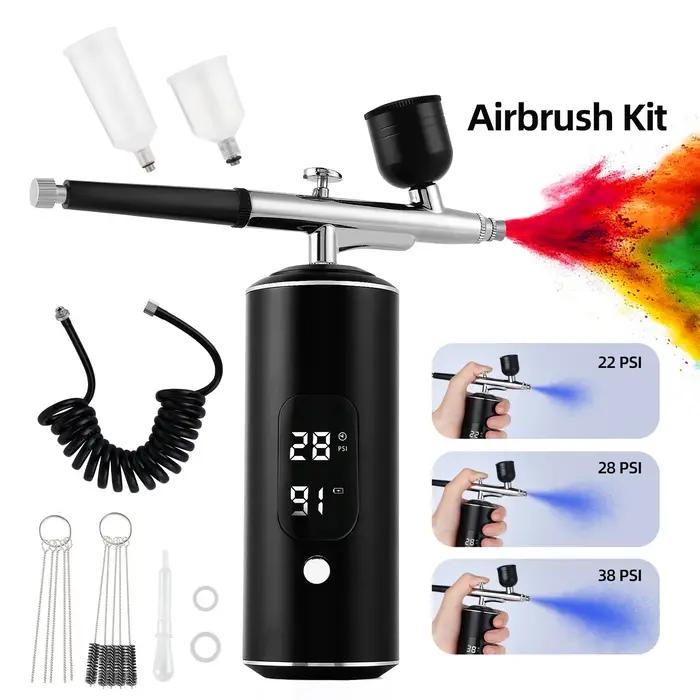 Mini Kit de compresseur d'air aérographe Portable, pistolet de pulvérisation de peinture pour Nail A
