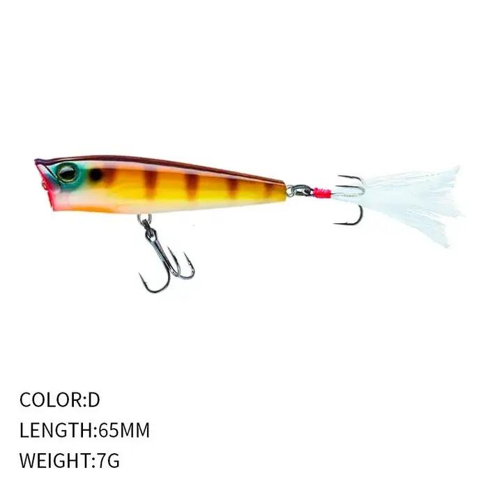 Appât dur Élpour la pêche en surface KMRESA 65mm pour brochets et truites diverses occasions pêche eau de surface