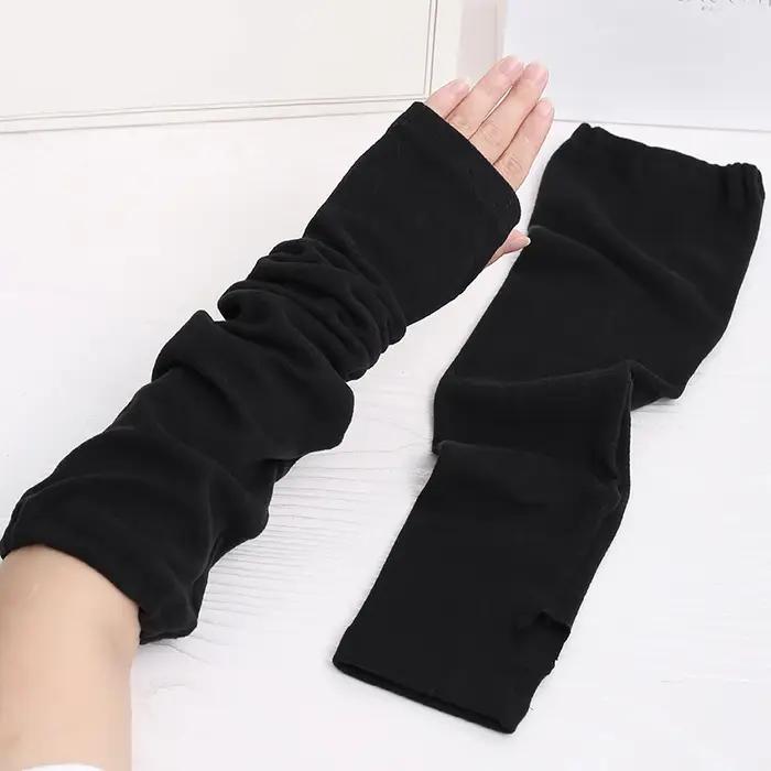 Manches chaudes unisexes tricotées en polyester, rayon et spandex pour femmes et hommes, chaude et élégante pour les journées froides et les occasions décontractées