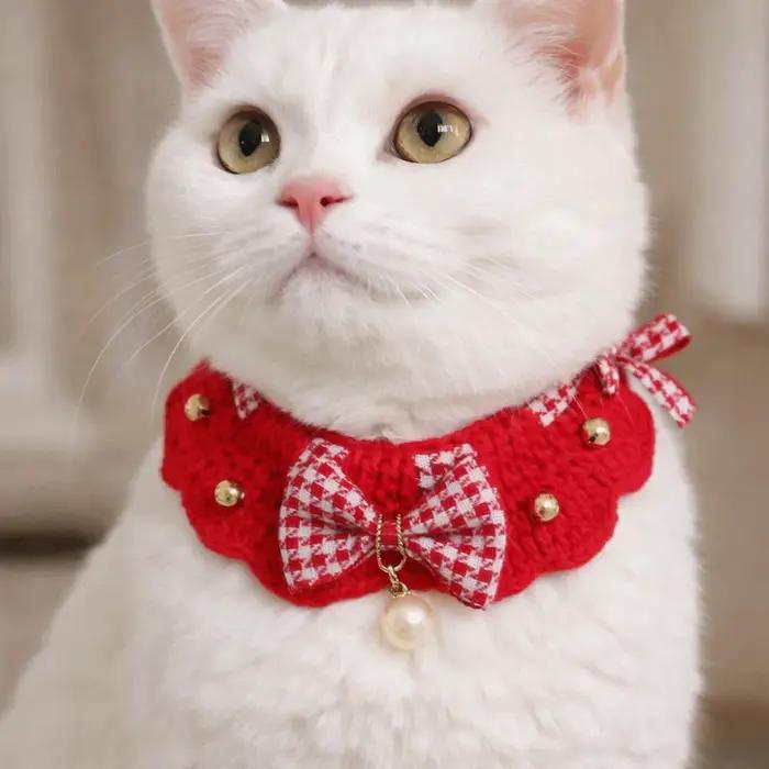 Écharpe pour animaux de compagnie de style chinois de dessin animé