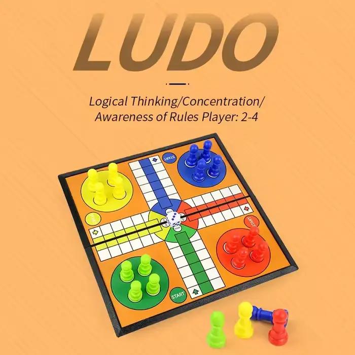 Jeu de société Ludo interactif, jeu Ludo pliable pour enfants et adultes, voyage, réunion de famille, divertissement, cadeaux d'anniversaire