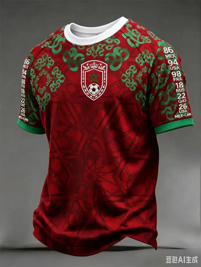 Maillot de football extérieur de l'équipe du Maroc blanc à manches courtes, T-shirt vert unisexe pour supporters, entraînement sportif, tee-shirt décontracté