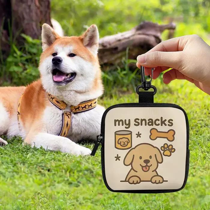 Sac de dressage pour chien multifonctionnel étanche et portable pour entraînement et promenade avec compartiment visible de friandises pour chiots et autres animaux
