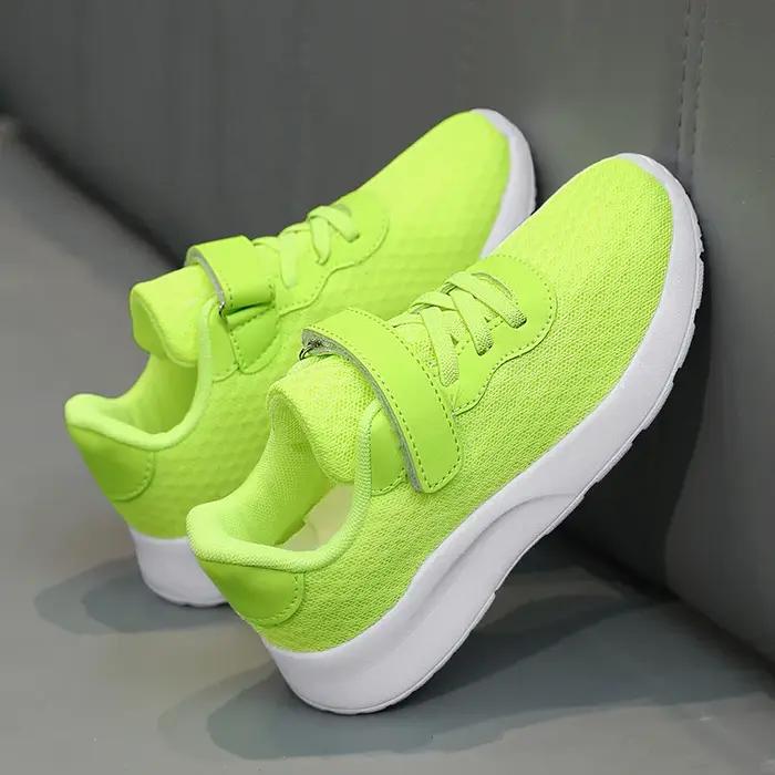 Offre spéciale baskets bon marché enfants mode vert enfants chaussures de course taille 28-39 chauss
