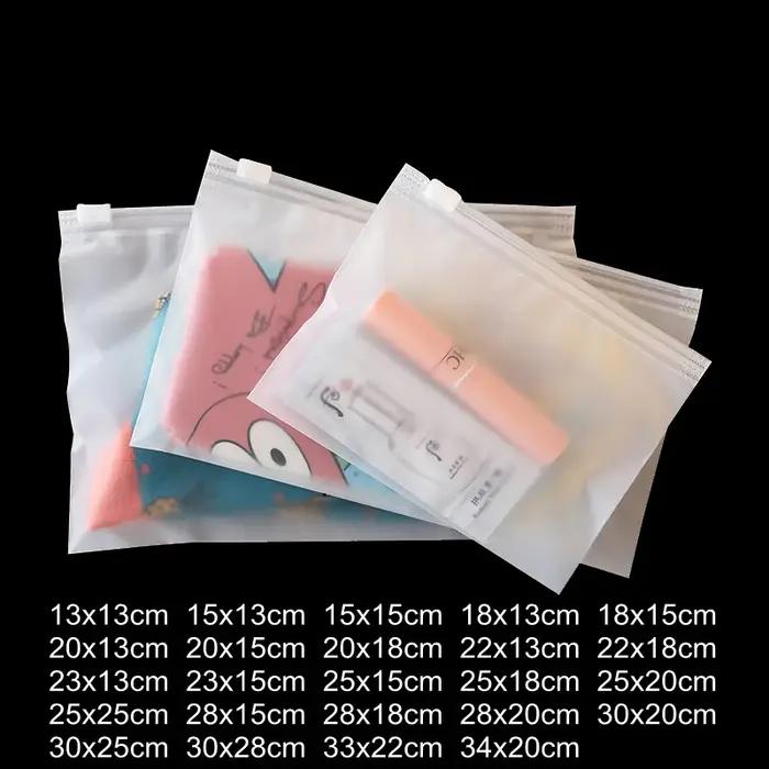 Sac à fermeture éclair givré 16 fils, sous-vêtements culottes chaussettes fournitures d'emballage ch