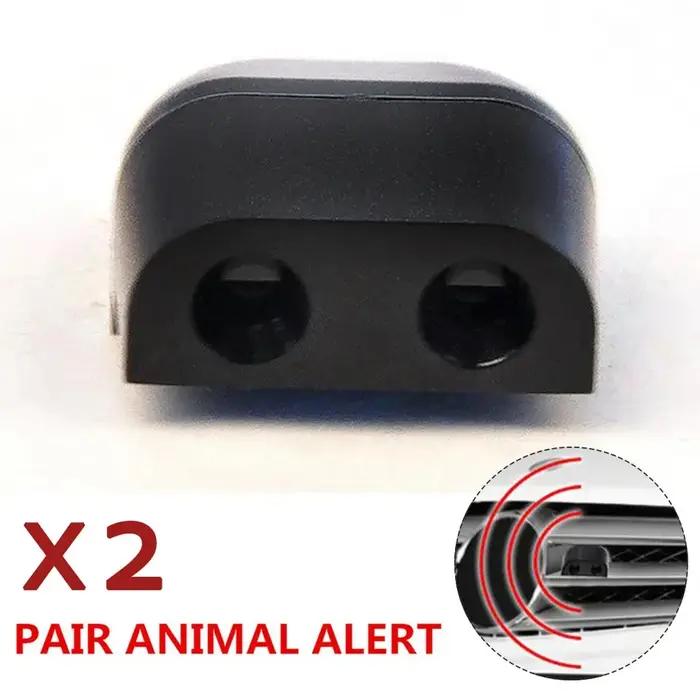 2 répulsifs ultrasoniques animaux pour voiture - Sifflet anti-collision cerf à monter sur calandre