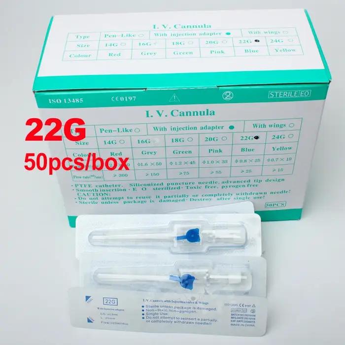 Canule vétérinaire IV avec Port d'injection