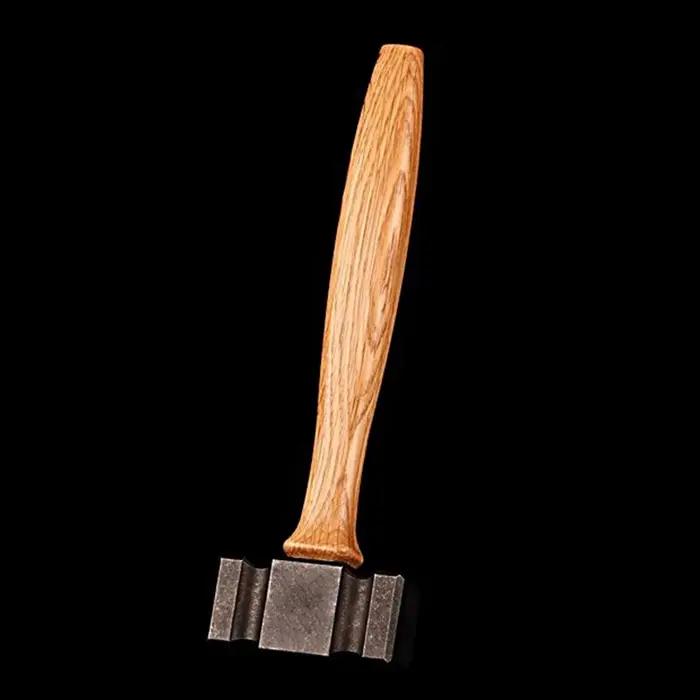 Marteau multifonctionnel en acier inoxydable avec manche en bois pour travail du bois et construction occasions spéciales