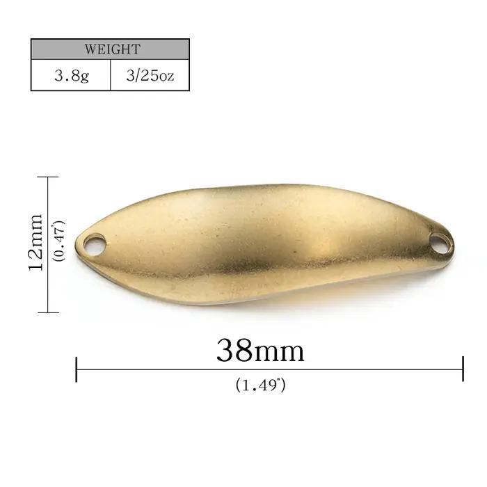 LTHTUG Peche BUX SPOON 3.8g cuillère appât Spinnerbait cuivre métal leurres
