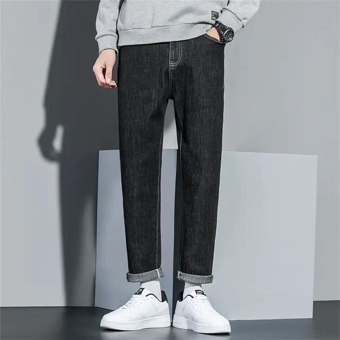 Hommes sarouel jean ample Baggy décontracté Joggers Hip Hop Denim pantalon Camouflage Patchwork Streetwear