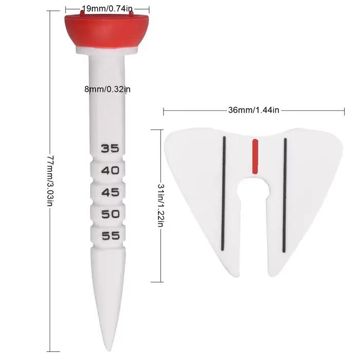 Accessoires d'entraînement pour t-shirt de Golf à hauteur réglable de 33 à 55mm