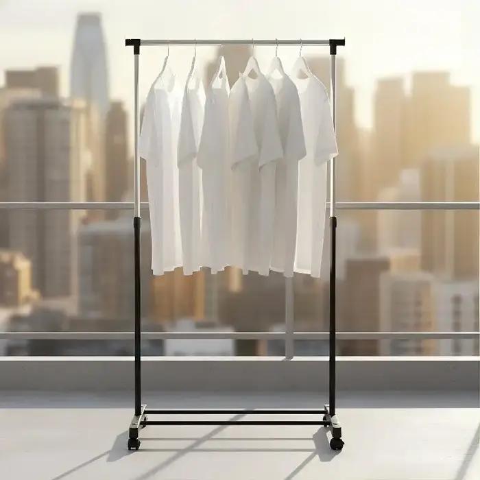 Séchoir à linge de chambre à coucher, support de rangement pour vêtements de salon, portant simple résistant à l'usure