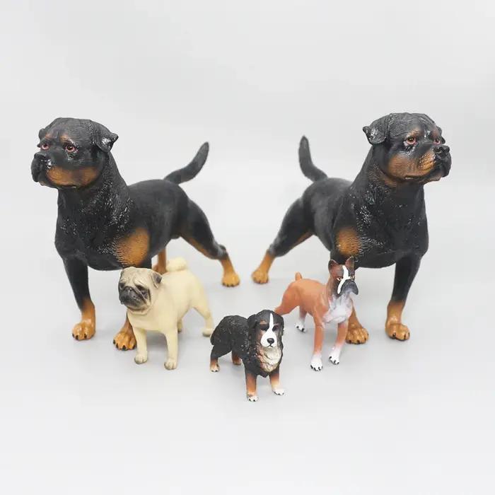 Figurines d'action miniatures pour animaux de compagnie, chien Schnauzer, bouledogue français, corgi, prellux, golden retriever, samoyed, jouet pour chiot, Auckland