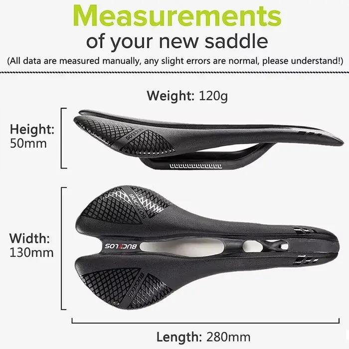 BUCKKub-Selle de vélo en fibre de carbone, siège confortable avec coussin, universel, pour route et