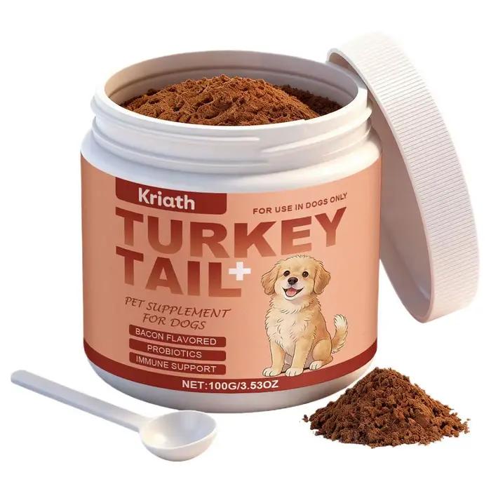 Complément alimentaire premium pour chiens de 100 g – Soutien immunitaire quotidien, favorise une fonction immunitaire saine pour toutes les races, facile à mélanger